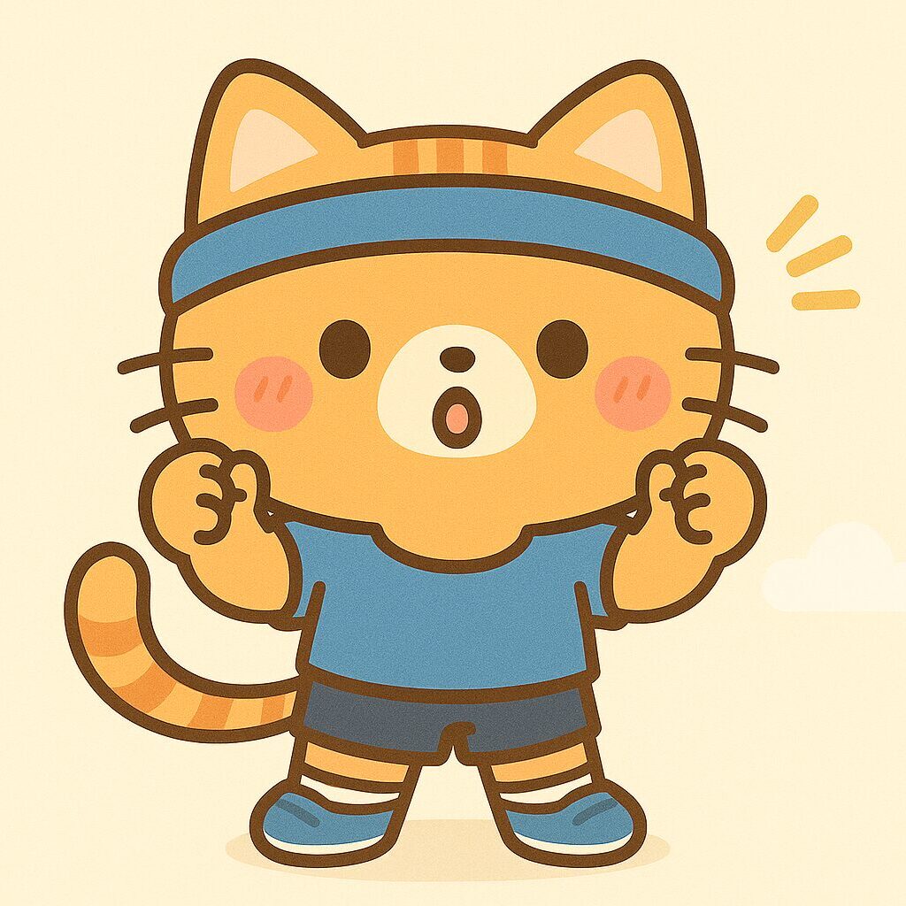 ランにゃん応援イラスト